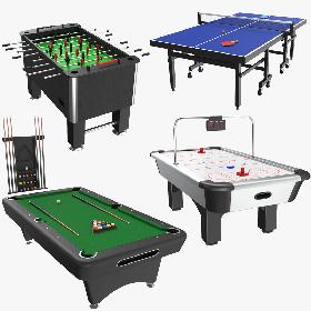 Four Tables Games 3D